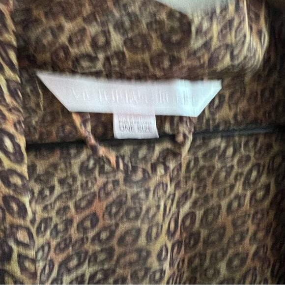 Victoria’s Secret Vintage Leopard Robe Animal Print OS - Picture 4 of 7